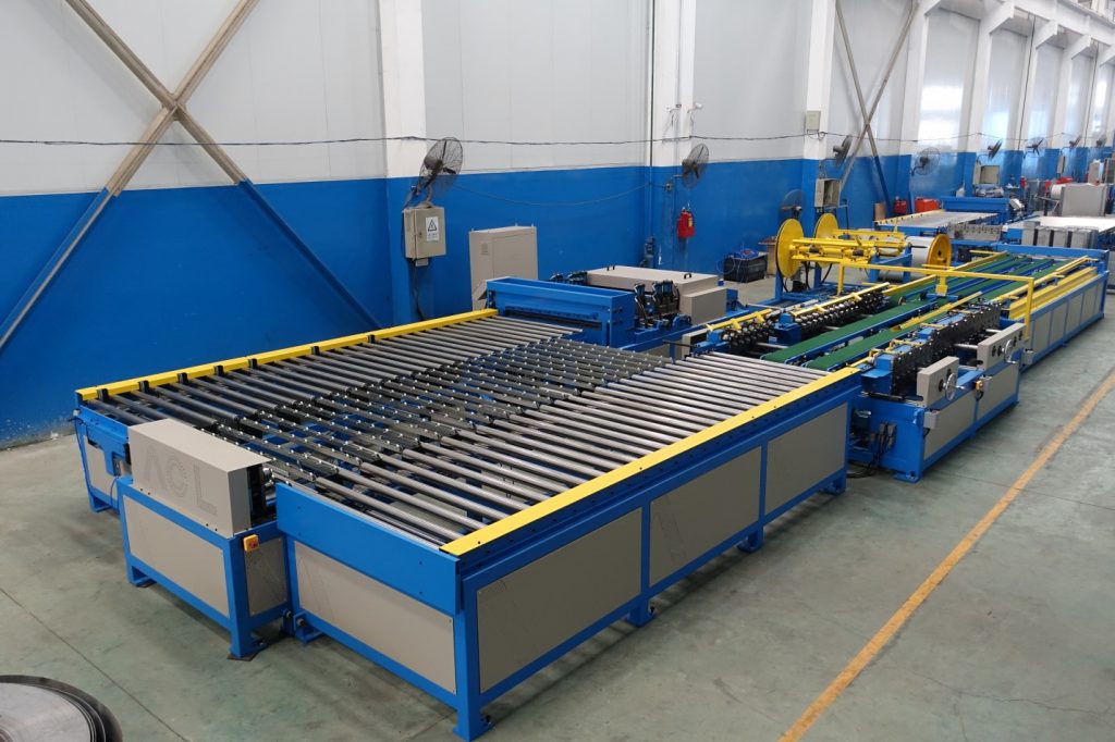 Dây chuyền sản xuất thể hiện năng lực xưởng ống gió